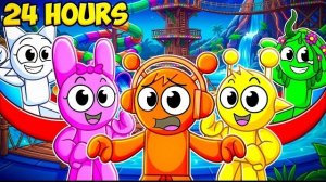 24-часовой НОЧНОЙ аквапарк Roblox с МОИМИ ДРУЗЬЯМИ ИЗ SPRUNKI...  СПРУНКИ