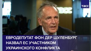Евродепутат фон дер Шуленбург назвал ЕС участником украинского конфликта