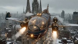 Retro Steampunk Vehicles - Explore New York City, AI Short Film.