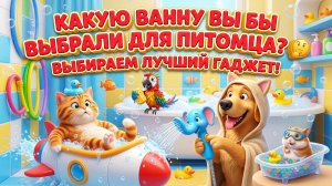 КАКУЮ ВАННУ ВЫ БЫ ВЫБРАЛИ ДЛЯ ПИТОМЦА? 🤔 Выбираем лучший гаджет!