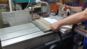 Фрезерный станок с шипорезной кареткой OSTERMANN T 1000 S Зарезка простого шипа на заготовках