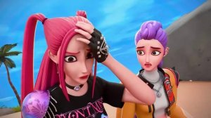 Хантрикс На Игре В Кальмара Kpop Demon Hunters Animation 11