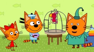 Три кота! Новые серии - Домашний Любимец, Платье, Карточка - игра! Мультики для детей смотреть!