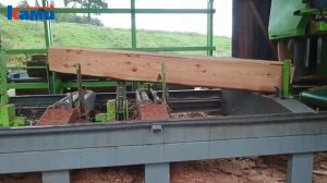 Широколенточная пилорама Mebor HTZ 1100 PRO. Обзор поэтапной обработки пиломатериала на пилораме