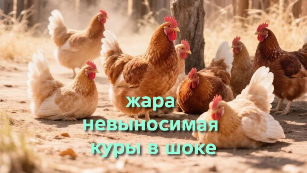 Ужасная жара Куры в шоке что даже забыли нестись смотреть онлайн