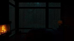 ДОЖДЬ С ГРОЗОЙ И КАМИН ДЛЯ КРЕПКОГО СНА 🔥🌧️ БЫСТРОЕ ЗАСЫПАНИЕ И ГЛУБОКИЙ СОН