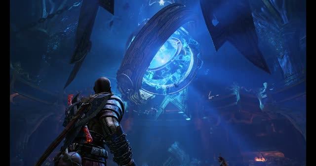 27 God of War - 2018 - хранилище тюра - черная руна - валькирия 3 гейрдрифюль