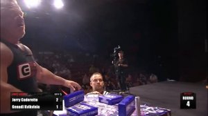 Jerry Cadorette vs Genadi Kvikvinia. Armwrestling