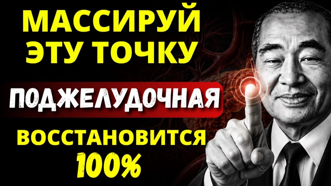 ВОТ ПОЧЕМУ японские долгожители нажимают на эту точку. Поджелудочная как в 18 лет - Т. Намикоши