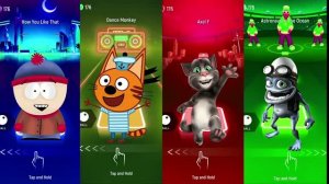 МУЛЬТИКИ ДЛЯ ДЕТЕЙ 🐱 Три кота, Говорящий Том, Крейзи Фрог и Южный Парк танцуют! ТАНЦЫ и АНИМАЦИЯ