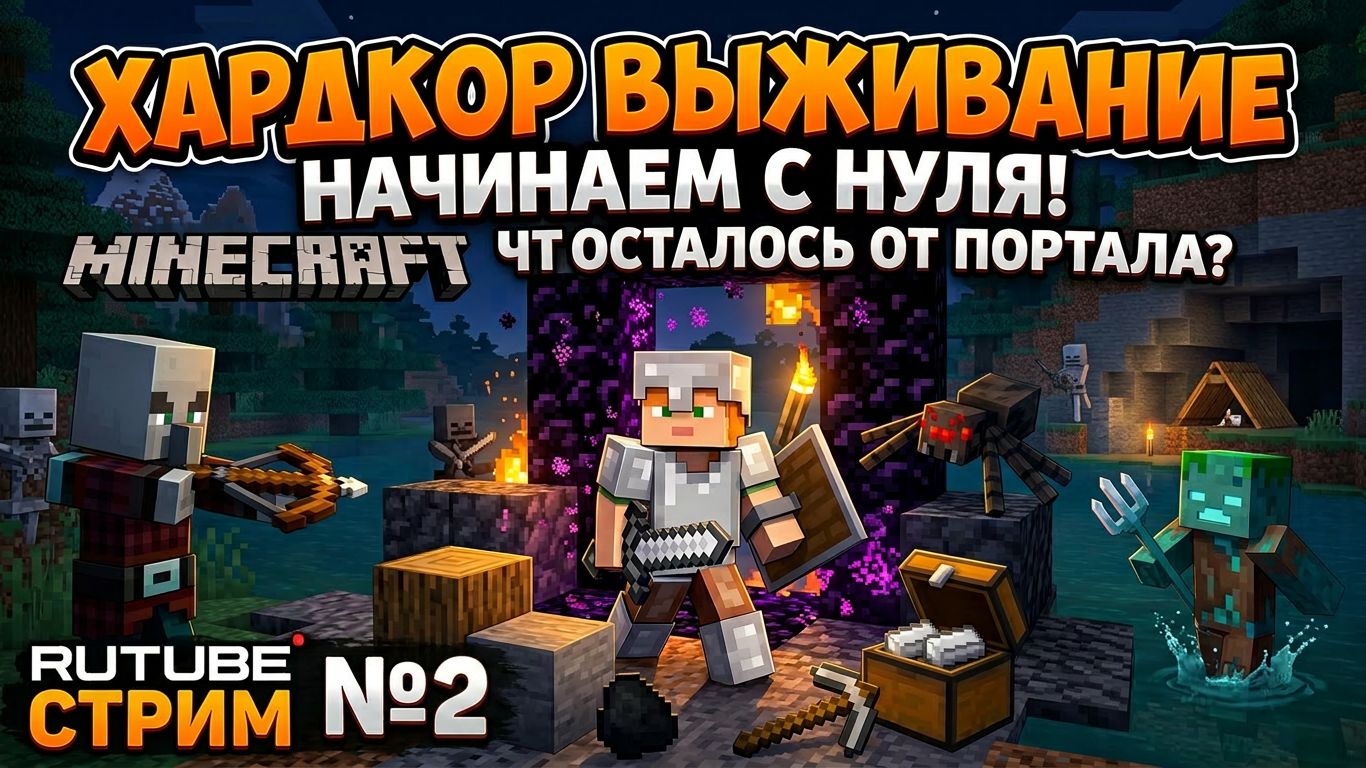 Я НАЧАЛ ВЫЖИВАНИЕ ЗАНОВО! / МАЙНКРАФТ СТРИМ [0 КИСЛОРОДА] (Рутуб Эксклюзив)