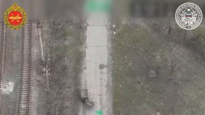 Во время доставки груза на передовые позиции наших войск НРТК «Курьер» был атакован вражеским беспил