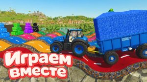 МУЛЬТИКИ ПРО РАЗНОЦВЕТНЫЕ МАШИНКИ И ТРАКТОРЫ ДЛЯ ДЕТЕЙ 🚜 ГОНКИ ТРАКТОРОВ ДЛЯ ДЕТЕЙ часть 24 🚜🏁