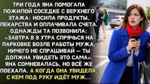 Завтра в 8 утра спрячься на парковке возле работы мужа!» — позвонила соседка, которой Яна помогала!