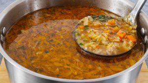 Простой и вкусный суп с фаршем. Готовится быстро