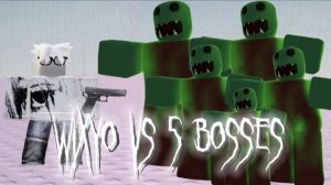 WIXYO VS 5 ZOMBIE BOSSES (HARD MODE) | Tower of zombies