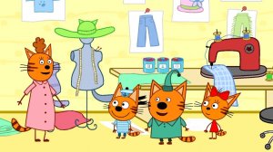 Три кота! Новые серии - Домашний Любимец, Мамино Платье - игра! Яркие мультики для детей смотреть!