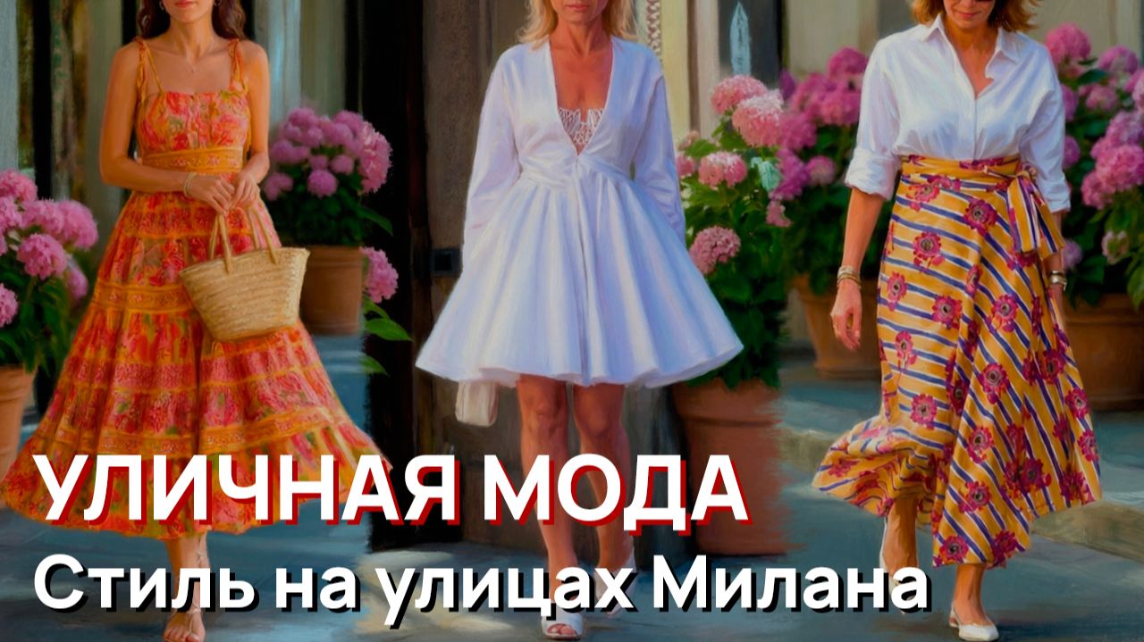 Уличная мода - Стиль на улицах Милане смотреть онлайн