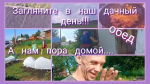 Загляните в наш дачный день// а нам пора домой...