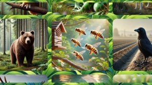 Весело, детский, развивающий мультфильм: угадай звуки животных.