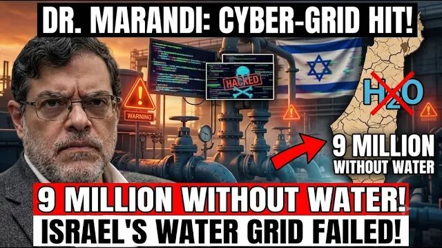 Israel's Water Grid Hit by Cyber Attack — 9 Million People Left Without Water Says DR MARANDI смотреть онлайн