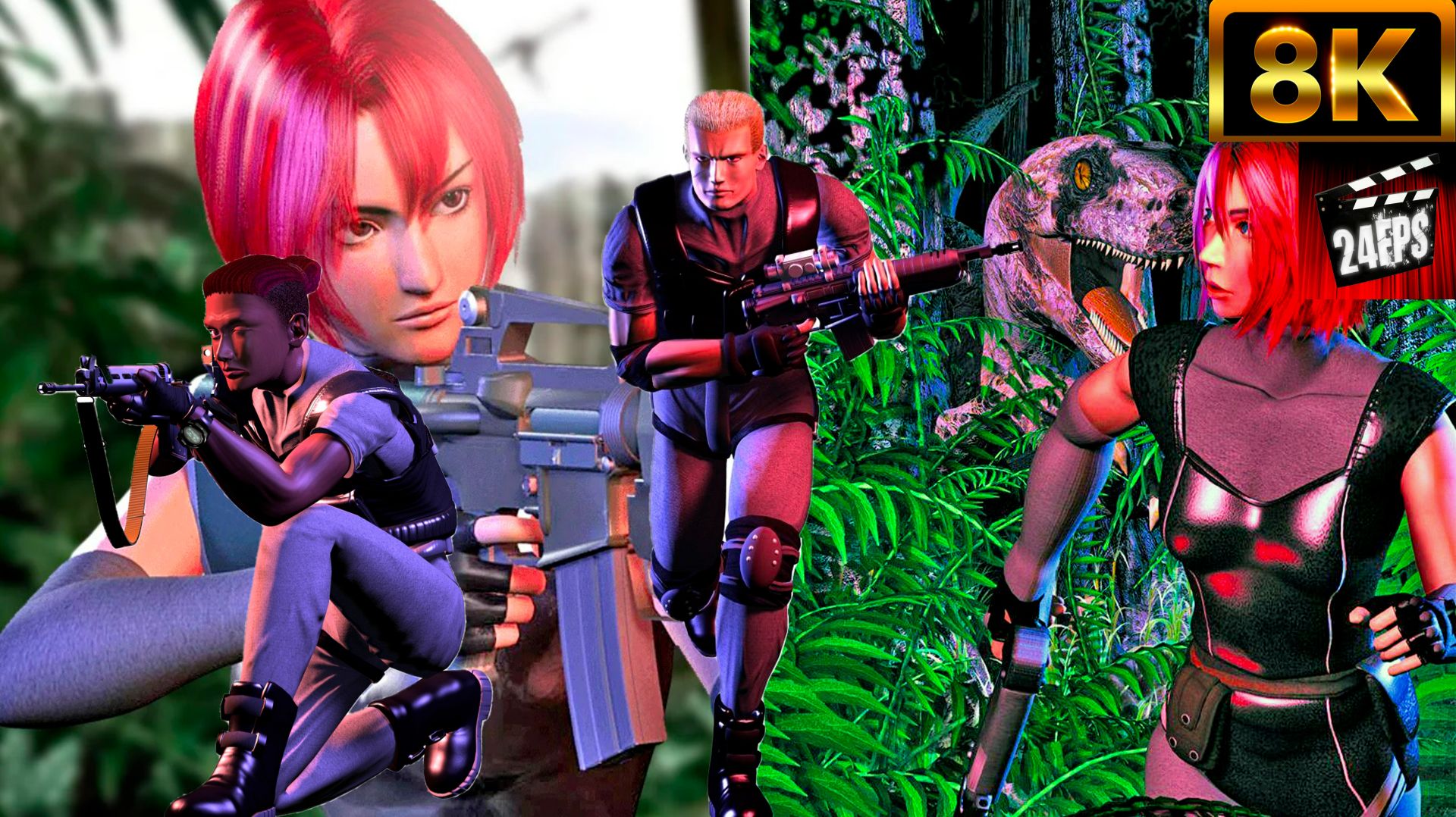 Dino Crisis (1999) - Все Катсцены (″Special″ Улучшенное качества до 8K)