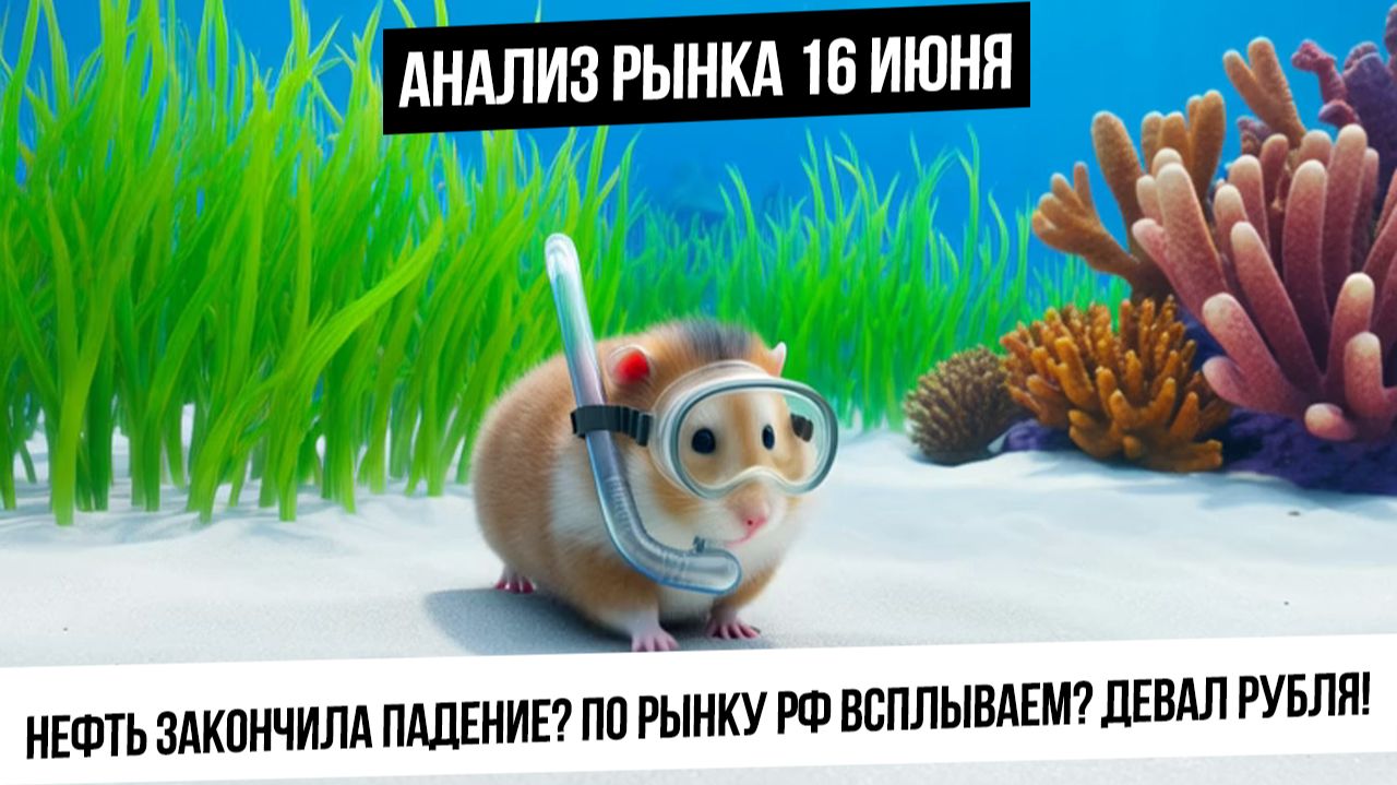 Анализ рынка 16 июня. Всплываем по рынку перед ставкой? Девальвация рубля! Газ, нефть, золото! смотреть онлайн