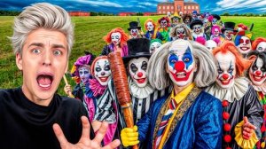 ##А4. ЭКСТРЕМАЛЬНЫЕ ПРЯТКИ ОТ 100 КЛОУНОВ !