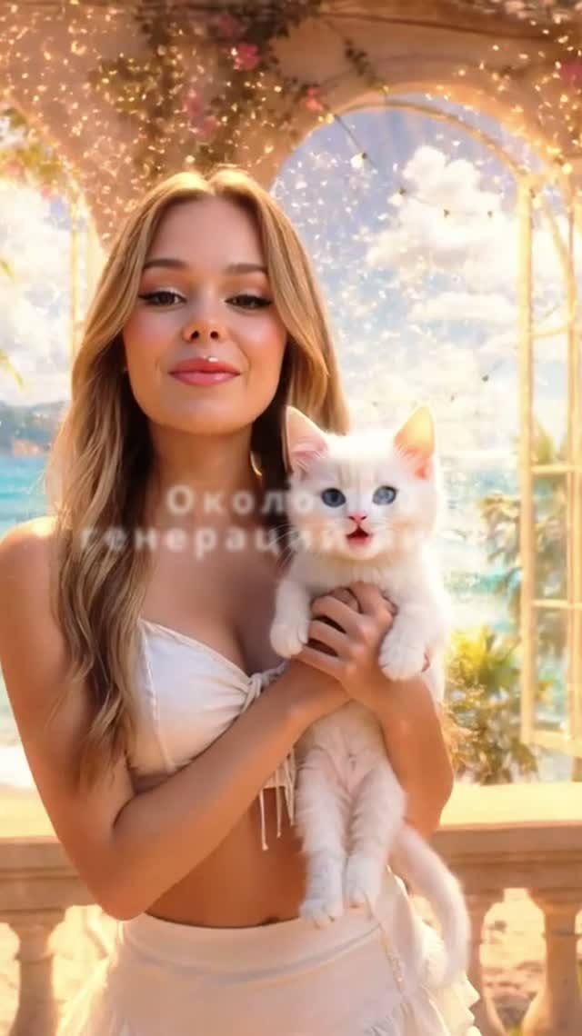Белый котёнок и лето (отрывок).