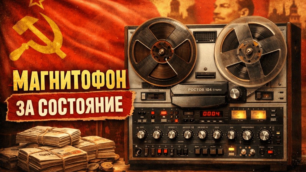 Катушечный магнитофон Ростов 104 Стерео СССР Дорогое удовольствие Советских меломанов