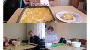 Готовка/Запеканка из риса, морского языка и помидоров/Картофель по-деревенски/Малосольные огурцы❤