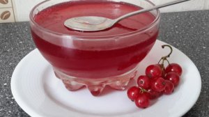 Желе из крыжовника и красной смородины