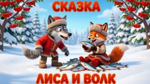 🦊ЛИСА И ВОЛК🐺- РУССКАЯ НАРОДНАЯ СКАЗКА - ВИДЕОКНИГИ ДЛЯ ДЕТЕЙ | Аудиосказка + иллюстрации