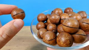 Макадамия самый дорогой и крепкий орех в мире! Почему он надпилен и зачем к нему ключ?  Alex Boyko