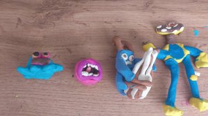 я слепил персонажей из игры мои поющие монстры