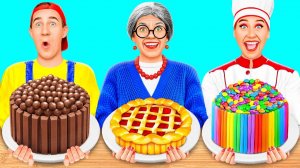 Кулинарный Челлендж# Я против Бабушки # Забавные Лайфхаки с Едой от Fun Challenge