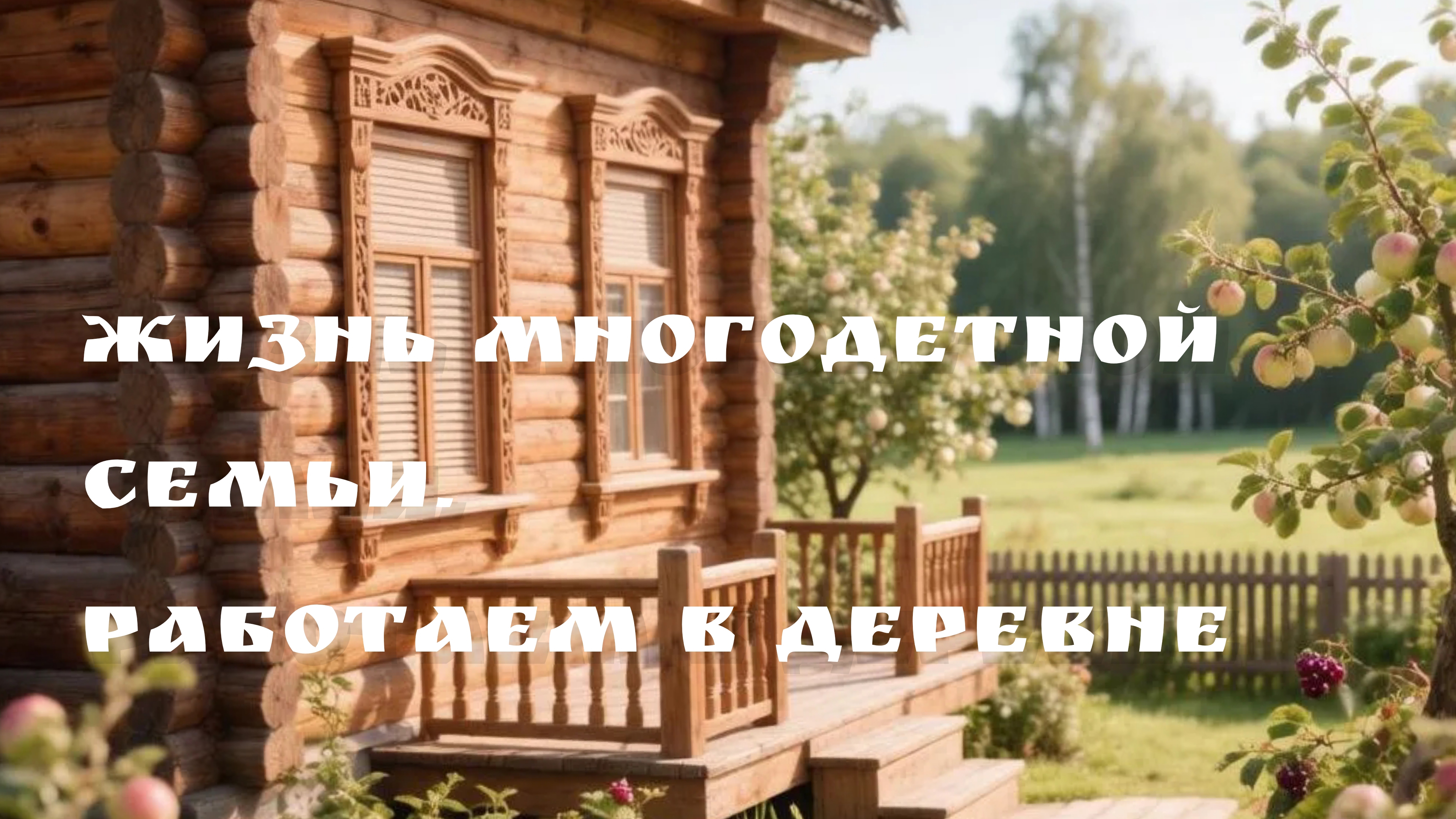 Жизнь многодетной семьи. Работаем в деревне