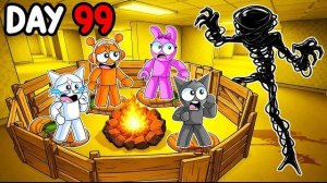 СПРУНКИ Провел 100 Дней В Ловушке В ПОДСОБНЫХ ПОМЕЩЕНИЯХ.. (Roblox)