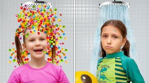 Волшебный Дождь из Конфет и Богатый vs Бедный