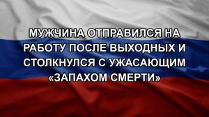 Мужчина отправился на работу после выходных и столкнулся с ужасающим «запахом смерти»