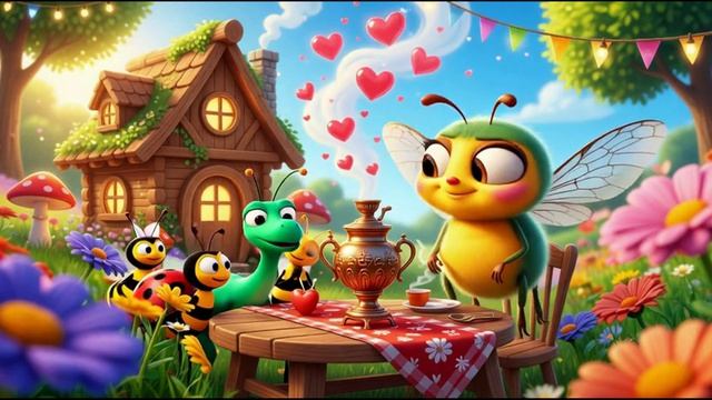 🦋 Праздник у Мухи-Цокотухи! 🎉 Детская Песенка-Мультик