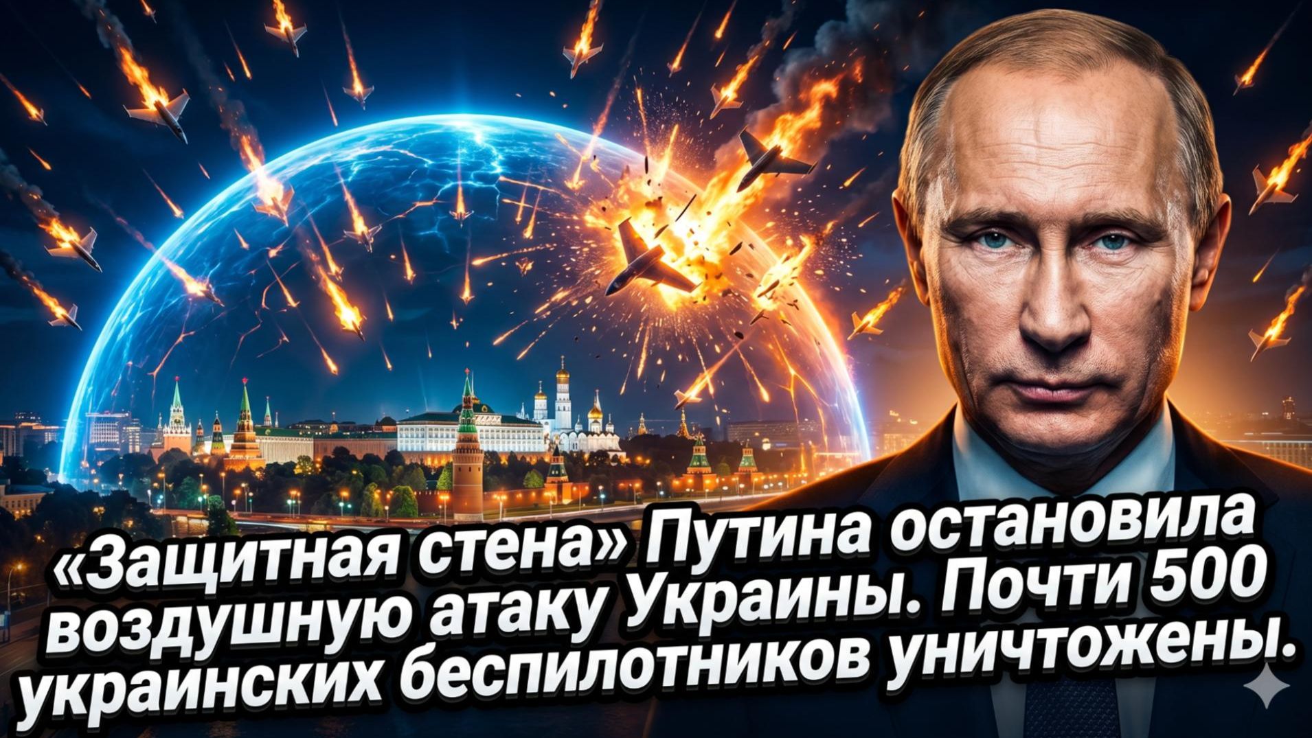 🎯 Провал Киева: «огненный рубеж» Путина сбил 500 дронов. Украинская атака захлебнулась
