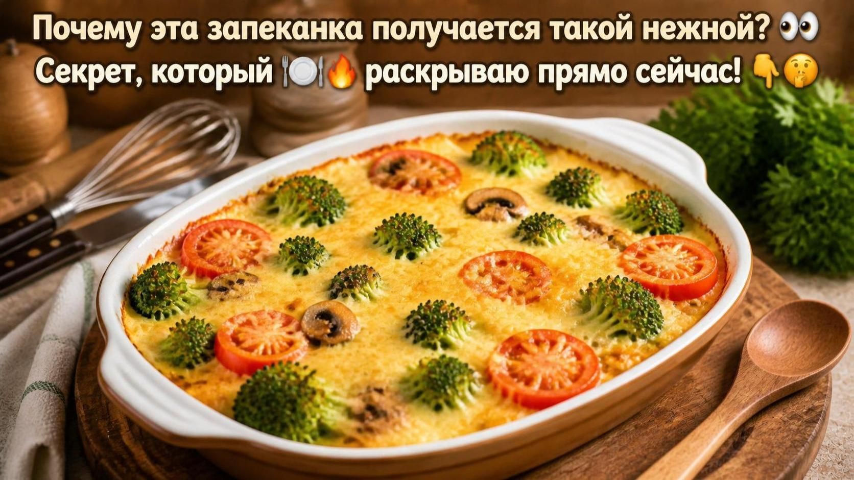 Почему эта запеканка получается такой нежной_ 👀 Секрет, который  🍽️🔥раскрываю прямо сейчас! 👇🤫