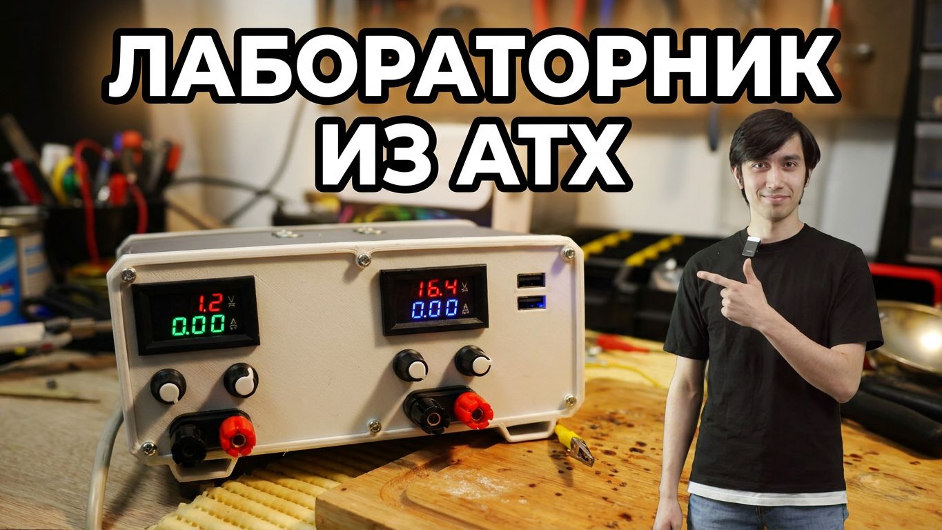 Как сделать лабораторный блок питание из ATX бп и 3д принтера