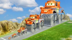 МУЛЬТИКИ ПРО МАШИНКИ BeamNG.drive: Мэтр Монстр-Трак против Поезда