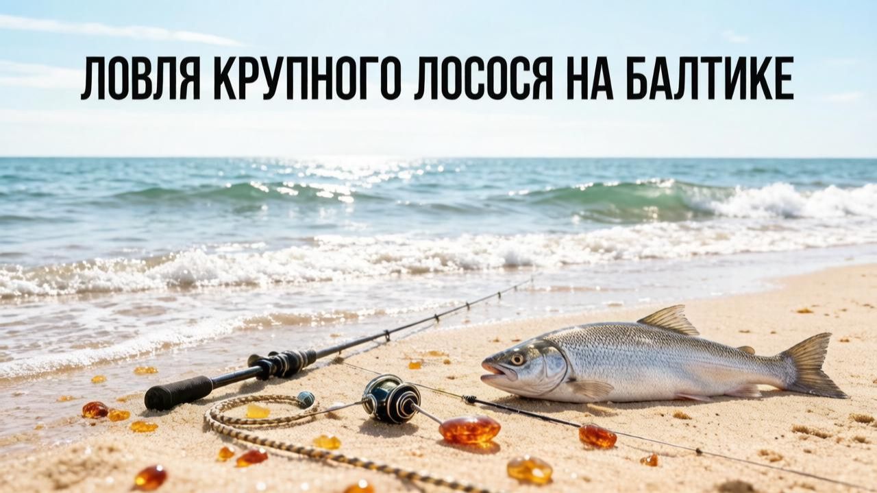 Ловля крупного лосося на Балтике ранней весной