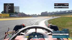 F1 2022 игра - полная гонка 66 кругов Барселона на руле без антибукса и помощников