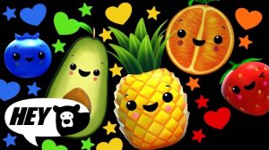 Hey Bear Sensory - Танцуй, раскрашивай и считай! - Танцующие фрукты и обалденные овощи!