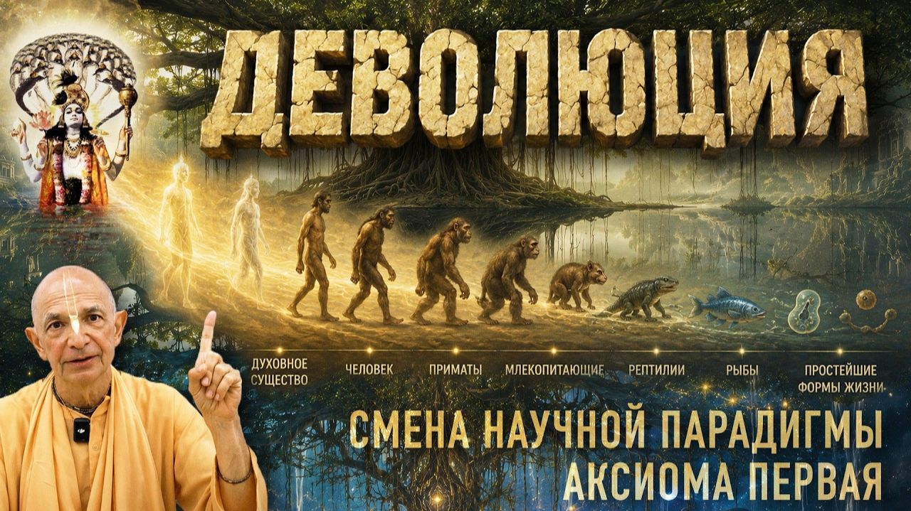 Бхакти Вигьяна Госвами - Смена научной парадигмы. Лекция 8.1. Аксиома первая: деволюция, 2026.05.21 смотреть онлайн