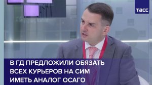 В ГД предложили обязать всех курьеров на СИМ иметь аналог ОСАГО